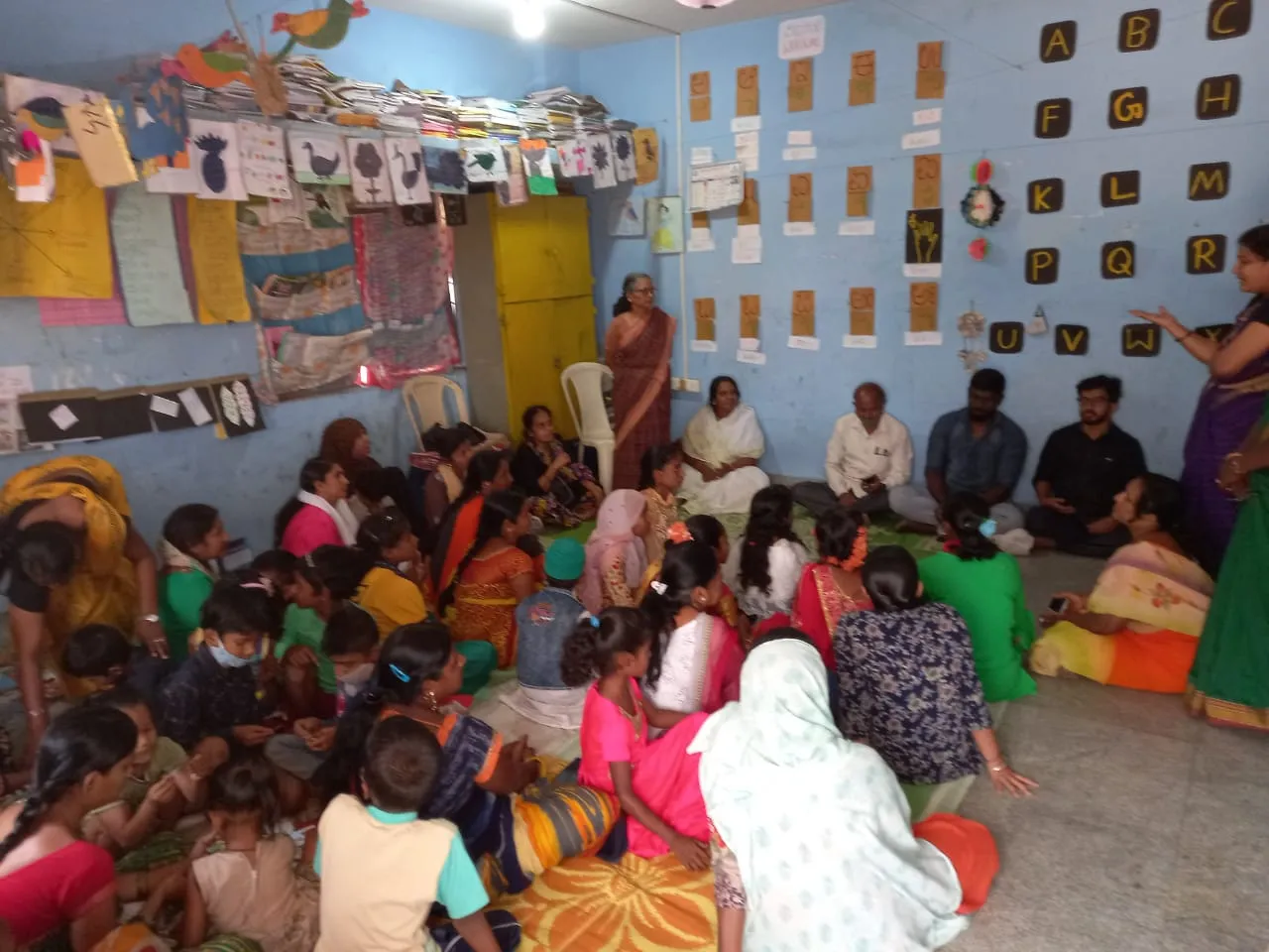 Parent teacher interaction school meeting India